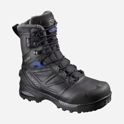 Női Salomon TOUNDRA PRO CLIMASALOMON™ WATERPROOF Téli Bakancs SA1597463 Fekete/Kék